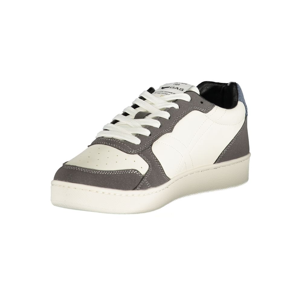 Gas Bianco Polyurethane Herren Sneaker