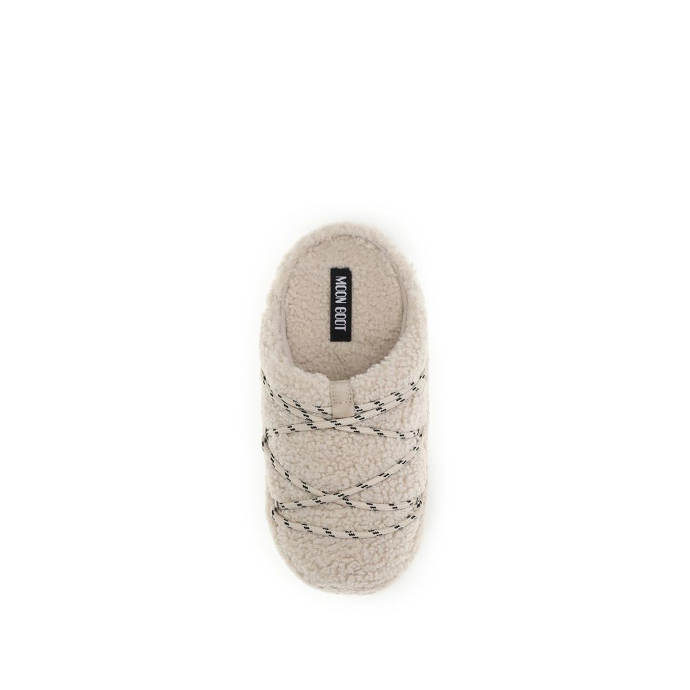 Moon Boot Beige Polyamide Slippers