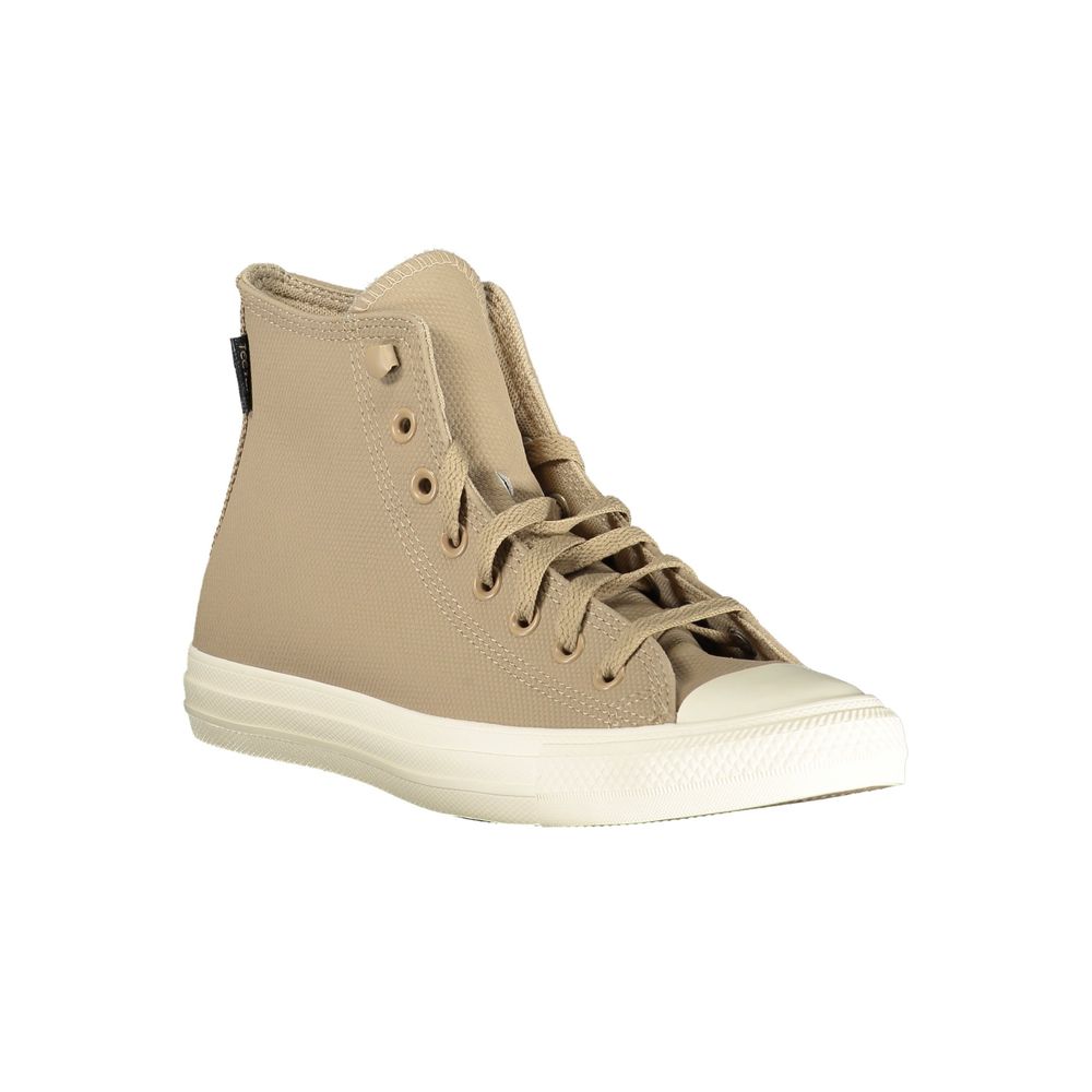 Baskets unisexe Converse en cuir beige