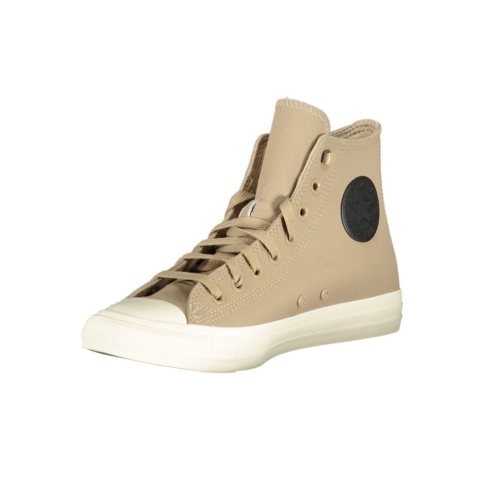 Baskets unisexe Converse en cuir beige