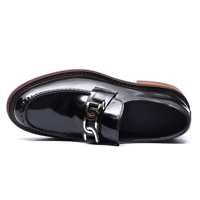 Men's Premium Business Glossy Leather Loafers-2