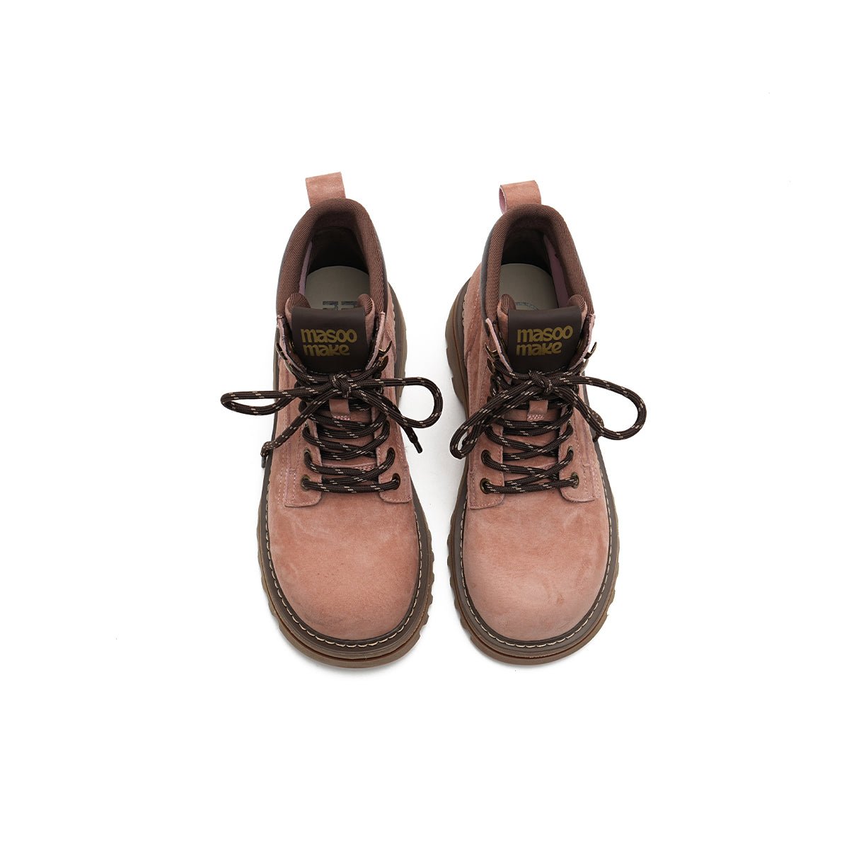 Women's Suede Chunky Lug Sole Boots – Workwear Ankle Boots-2