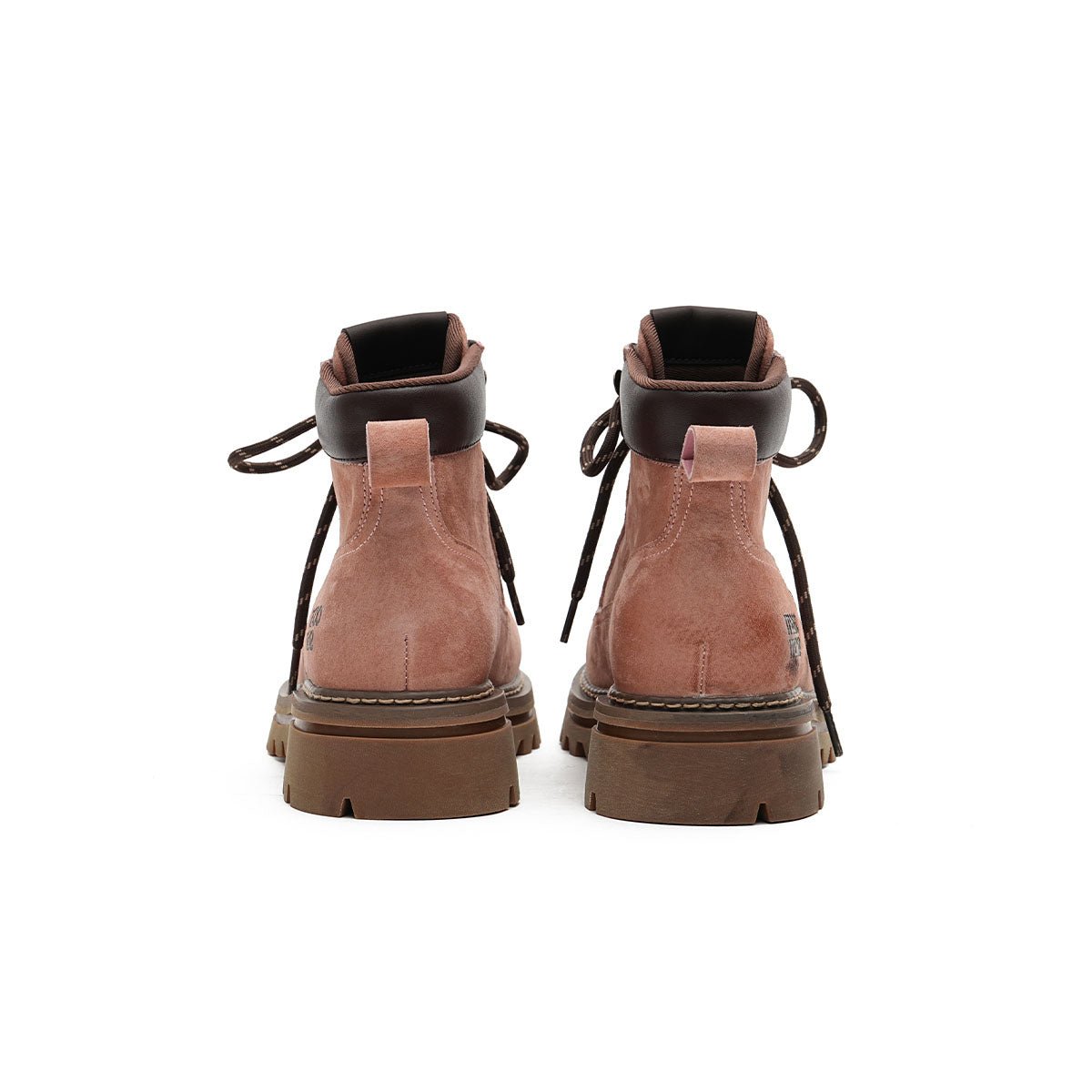 Women's Suede Chunky Lug Sole Boots – Workwear Ankle Boots-3