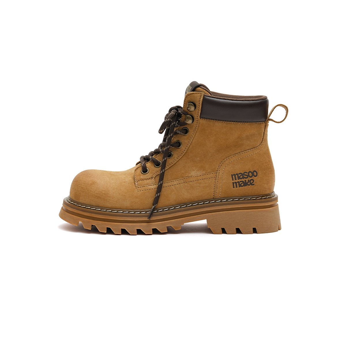Women's Suede Chunky Lug Sole Boots – Workwear Ankle Boots-5